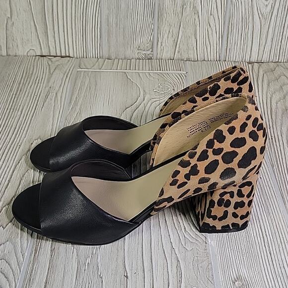 Seychelles Shabby Chic Leopard Heeled Sandals Womens Size 6.5 NEW - Picture 6 of 15